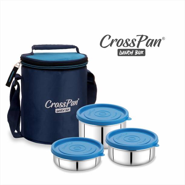 CrossPan Stainless Steel Lunch Box 3 Containers Lunch Box