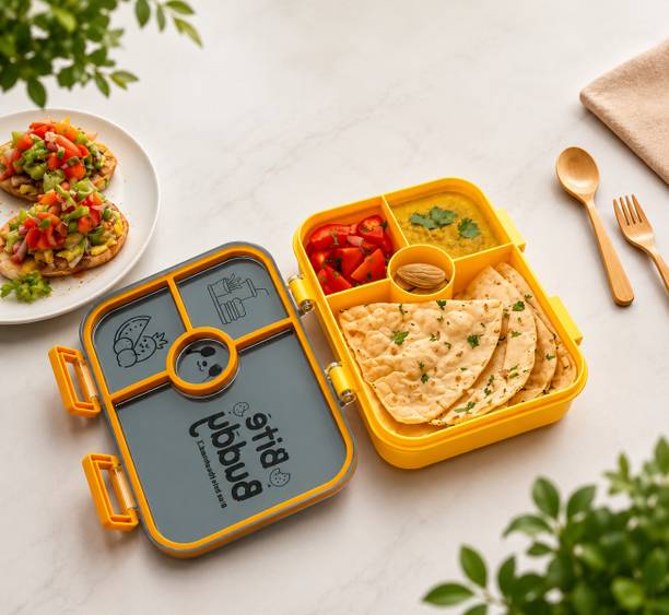 Jayshavi Plastic Lunch Box Airtight Tiffin for Office School travel 4 Containers