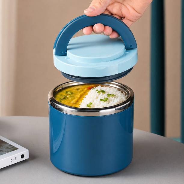SHARUJA 630 ML Lunch box 1 Containers Stainless Steel Office Lunch Box