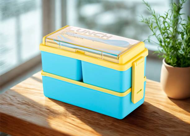 OMORTEX 3 Tier With Perfect Cool Colour Lunch Box(Pack Of 1) 3 Containers Plastic, Polypropylene Office Lunch Box