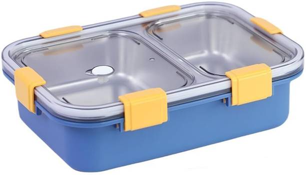 RBGIIT Lunch Box 2 Compartment Leak-Proof BPA Free Stainless Steel, Box for Kids A1 2 Containers Lunch Box
