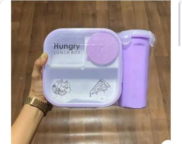 Lenox HUNGRY LUNCH BOX 2 Containers Plastic School Lunch Box