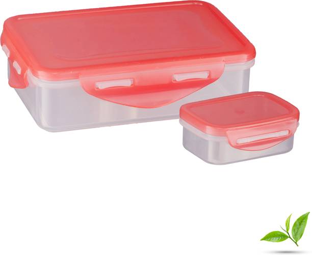 Trueware School Mate Plastic 2 Containers Lunch Box