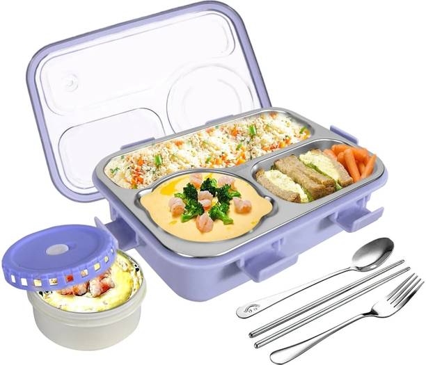 S TOYS HOUSE Lunch Box3Compartment (Purple), 750 ml 1 Containers Lunch Box