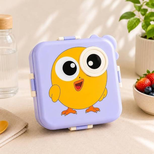 Ekharidi Safari Kids Lunch Box 3 Containers Stainless Steel School Lunch Box