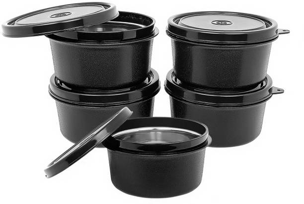 Zaib Containers for Tiffin bag | microwave safe Container Airtight steel box 5 Containers Lunch Box