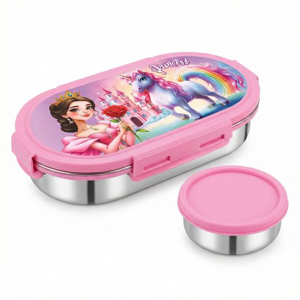 TRUEMATE SERVEWARE Kids Steel Lunch Box 2 Containers Stainless Steel School Lunch Box