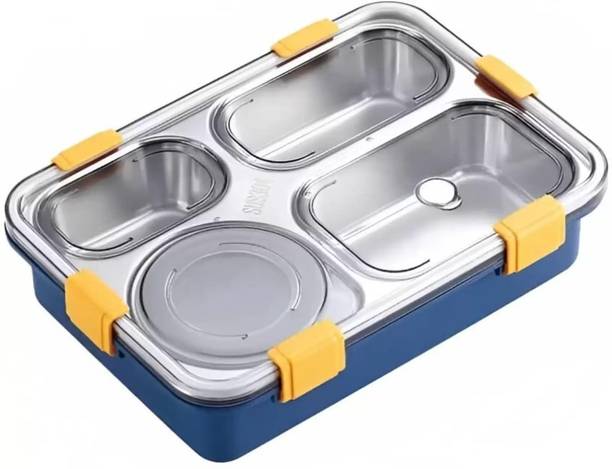 अर्बनहुडा High Quality Leak Proof Stainless Steel 4 Containers Lunch Box 4 कंटेनर लंच बॉक्स