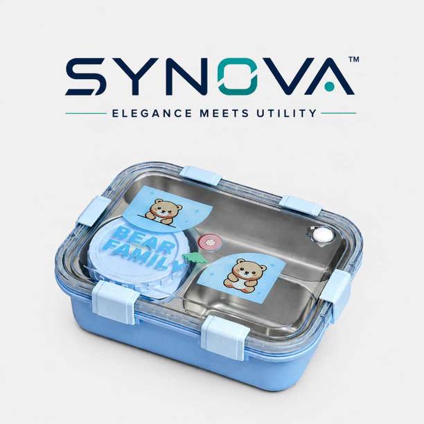 SYNOVA 001 3 Containers Stainless Steel School Lunch Box