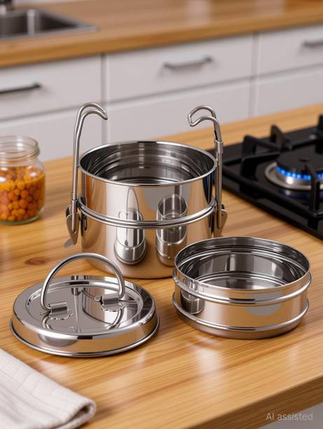 NEELAM Stainless Steel Tiffin Sada, 7x3 3 Containers Stainless Steel Office Lunch Box