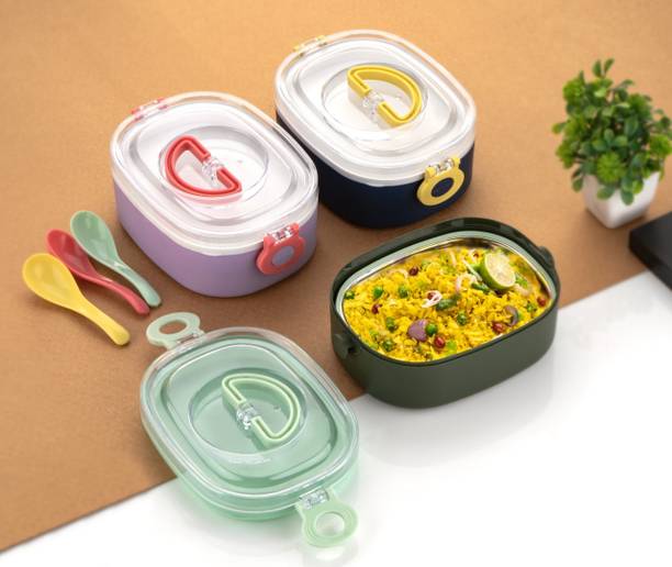 SATANI 1 luch box Plastic & Stainless Steel Delight Lunch Box ( pack of 1) 1 Containers Lunch Box