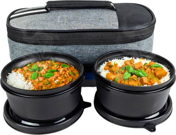 Zillara Airtight Premium office lunch box comfortable to All age, 400ml each 2 Containers Lunch Box