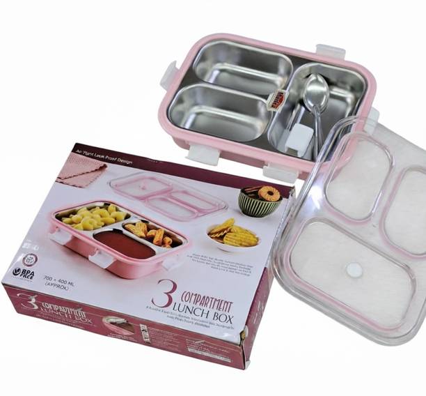 hydrokil HYDR451 1 Containers Stainless Steel, Plastic School Lunch Box
