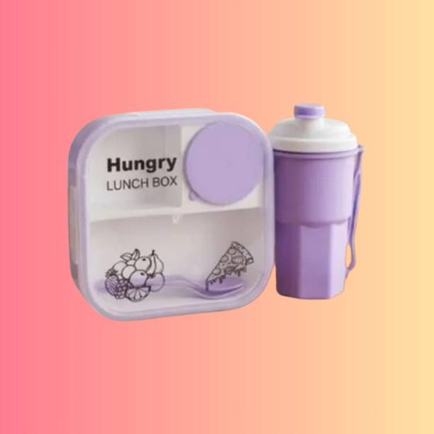 uprime tiffin box for office , hungry lunch box-1pcs-a09 3 Containers Plastic School Lunch Box