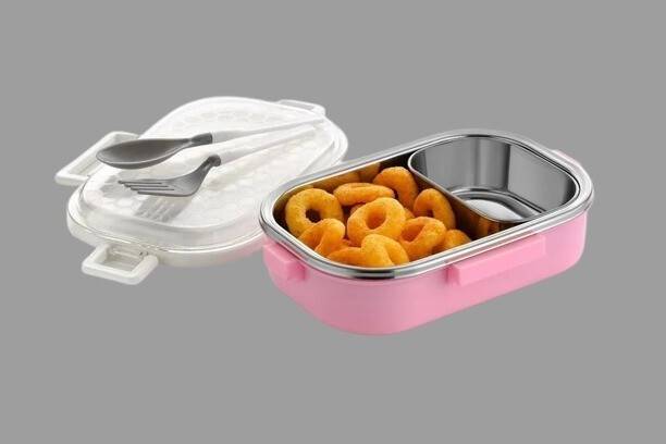 Kello Stainless Steel Airtight Leak-Proof Tiffin Box Lunch Box for Office, School A14 2 Containers Lunch Box