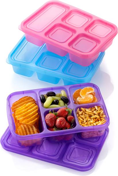 2Mech Reusable Stackable Lunchables Bento LunchBox for School, Work, and Travel combo 1 Containers Lunch Box