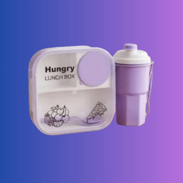 GARUDAFLY tiffin box for office , hungry lunch box-1pcs-a39 3 Containers Plastic School Lunch Box
