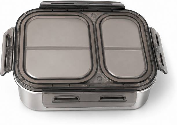 TJEssentials Premium Quality Lunch Box For Office,School,Collage 2 Containers Stainless Steel College Lunch Box