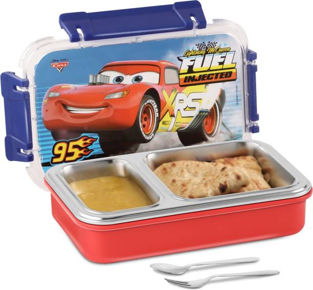 जयपी TOONBOX CARS 95 Lunch Box with 2 compartment for School Goers Gifting Multiuse 1 कंटेनर लंच बॉक्स