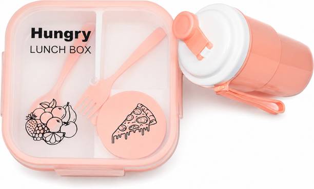 Webedge Solutions Lunch Boxes 2 Containers Plastic School Lunch Box