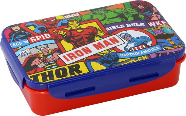 SKI Iron Man- Lock & Seal 800 Lunch Box 2 Containers Lunch Box