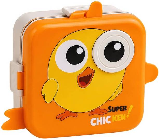 Amirra perfumes Leak resistant kids lunch box with spoon & steel container 1 Containers Stainless Steel, Plastic School Lunch Box