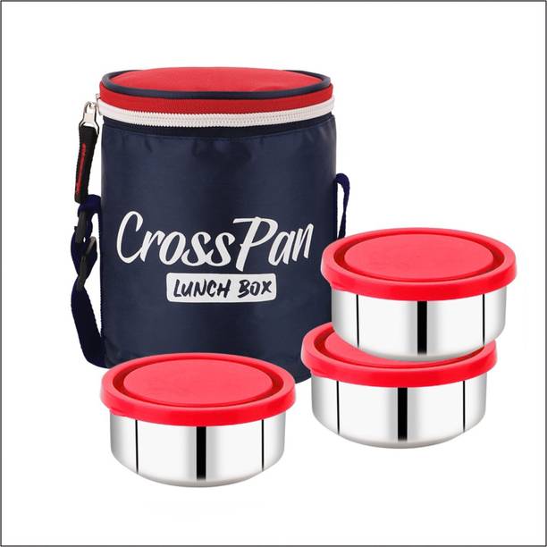 CrossPan Stainless Steel Lunch/ 3 Containers Lunch Box