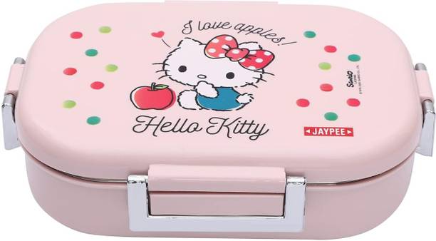 JAYPEE JPMISSTEELKITTYPINK 2 Containers Lunch Box