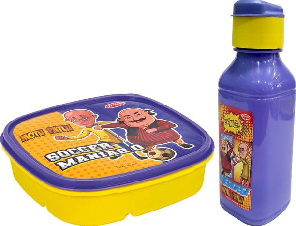 Pratap Fun time Easy(Hungry Kya easy + Fun 300 ml) Motu Patlu 2 Containers Lunch Box