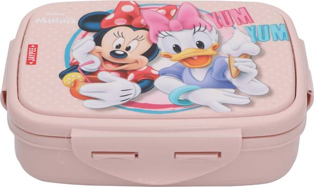 JAYPEE Steel Tek Jr. Insulated Lunch Box Mickey Mouse & Donald Duck 2 Containers Lunch Box