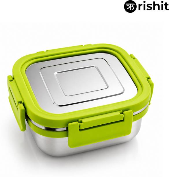 rishit Solo Steel Lunch Box Container with Air Tight & Leak Proof Lunch Box For 
