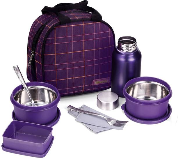 Oliveware Octavia Lunchbox | Microwave, Dishwasher & Freezer Safe | Pickle Box 2 Containers Lunch Box