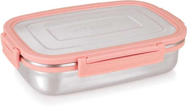 ATTRO Click Eat Big Sleek & Compact Airtight 2 Containers Lunch Box