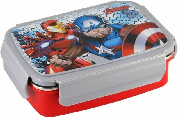 SKI Crunchy- Insulated 2 grid bento Lunch Box, stainless steel inner- AvENGER 1 Containers Lunch Box