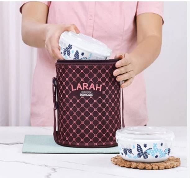 BOROSIL 2N KLIP N STORE 400ML VEERA BLUE LUNCH BOX 2 Containers Lunch Box