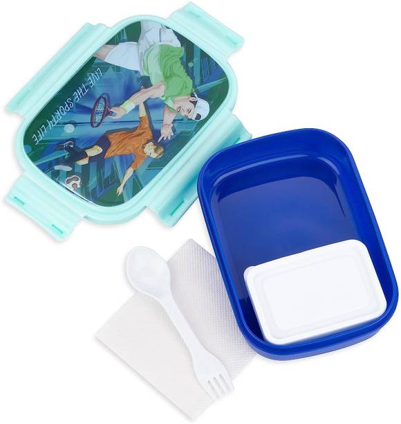 GALOOF Cartoon Printed 2 Compartment Lunch Box for school/Tiffin Box 2 Containers Lunch Box