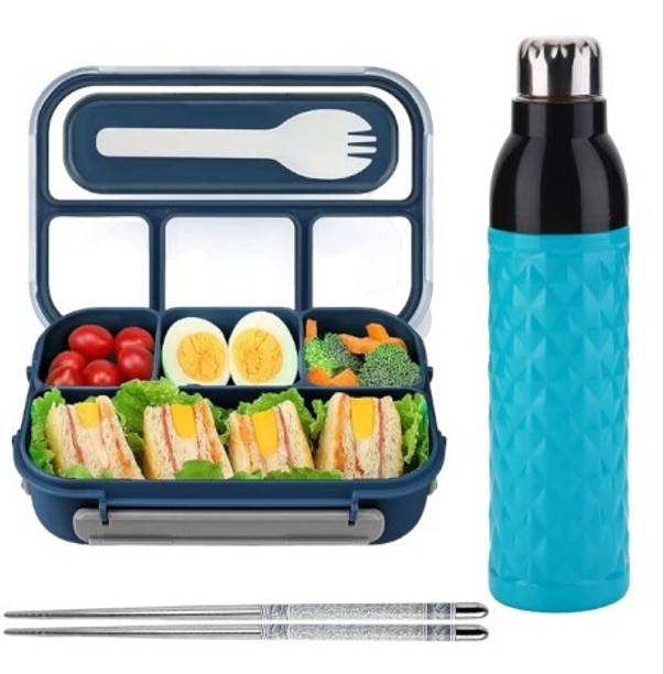SATANI Lunch Box 1L Bottle and 2 for office 4 Containers Lunch Box