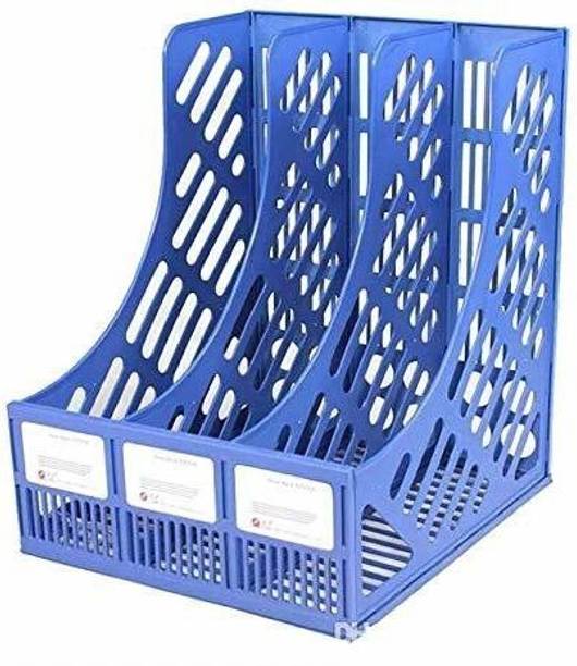 PAVITYAKSH Plastic Magazine Case Holder Stand File Rack Document Desk Shelf Organizer Floor Standing Magazine Holder