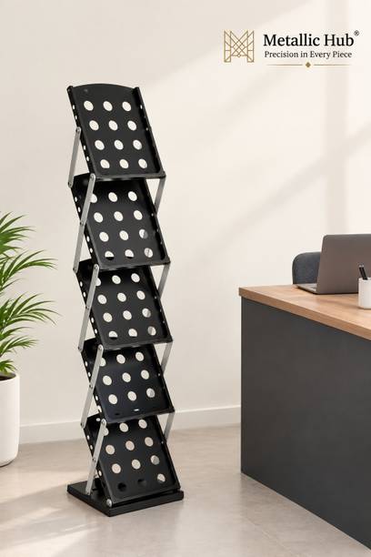 metallichub Floor Standing Magazine Holder Floor Standing Magazine Holder
