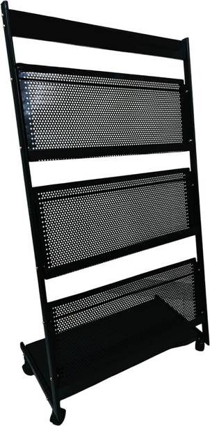 JAISHTEC 4 Tray Straight Magazine stand/ Newspaper Stand-for Home, School, Office Floor Standing Magazine Holder