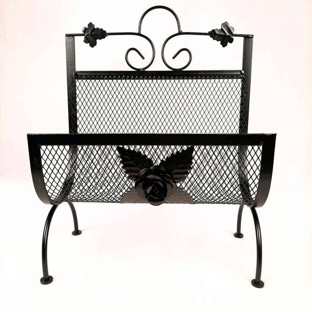 Apkamart Handicraft Magazine Stand - Decorative Iron Newspaper Holder Rack for Home Decoration and Gifts Floor Standing Magazine Holder
