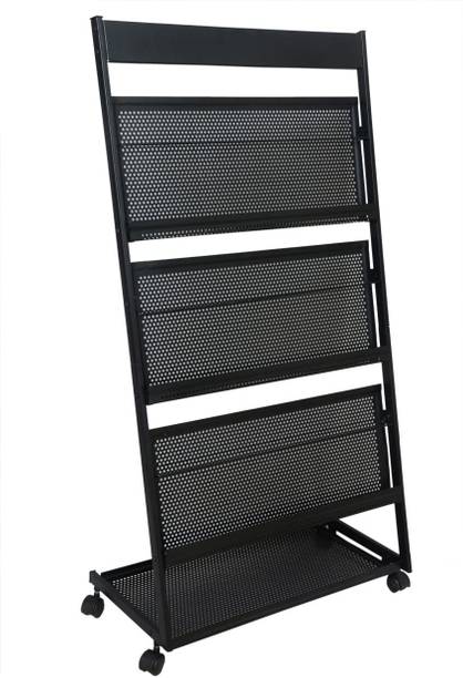 PATHOS INDIA magazine display brochure catalogue rack stand for office Floor Standing Magazine Holder