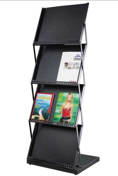 PATHOS INDIA 18" large folding magazine brochure display stand for office Floor Standing Magazine Holder