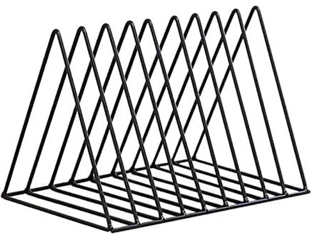 GESCHIR Triangle Magazine Rack Stand, Newspaper Desk Rack, File Holder Organiser Rack Table Top Magazine Holder