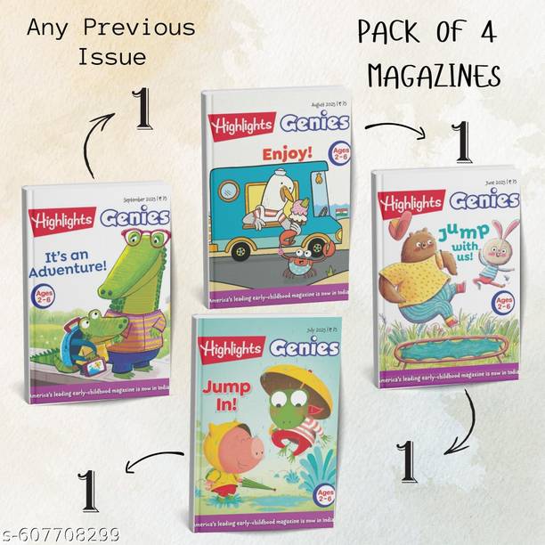 Highlights Genies Pack of 4 Early Childhood English Edition Magazines