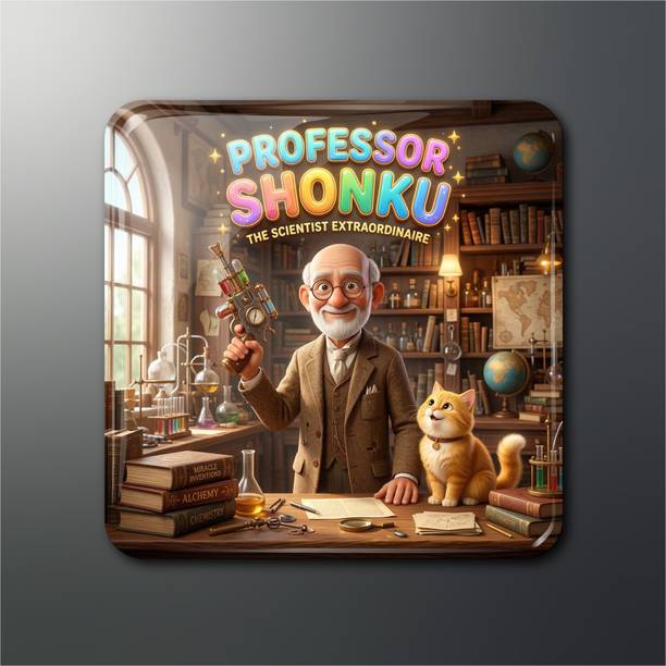 OPRYX PROFESSOR SHONKU "THE SCIENTIST EXTRAORDINAIRE" Magnet (2x2 in, Pack of 1) Fridge Magnet Pack of 1