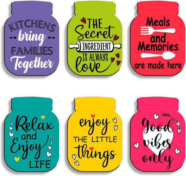 Suveharts Fridge Magnets | Fridge Magnet Set | Fridge Sticker Magnet - 6-08 Fridge Magnet Pack of 6