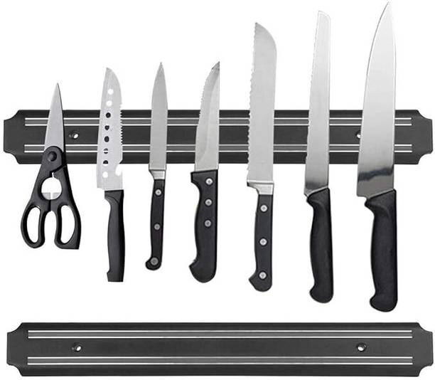 NEXIVA 13-Inch Magnetic Knife Holder Strip Bar Rack – 33cm Multipurpose Tool Kitchen Organiser Magnet Pack of 1