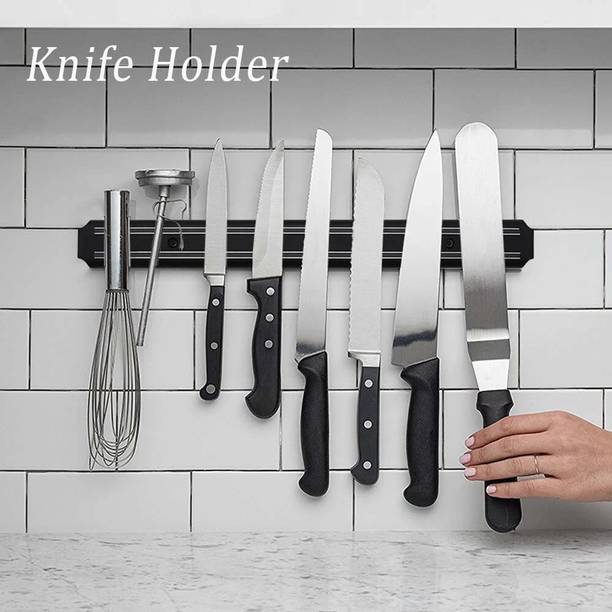 ट्रेंडबिट knife holder | knife holder machine | Magnet Kitchen Knife Holder | Wall Mount Magnetic Knife Storage Holder Chef Rack Strip | Magnetic Knife Storage Strip | किचन ऑर्गेनाइज़र मैग्नेट 1 का पैक