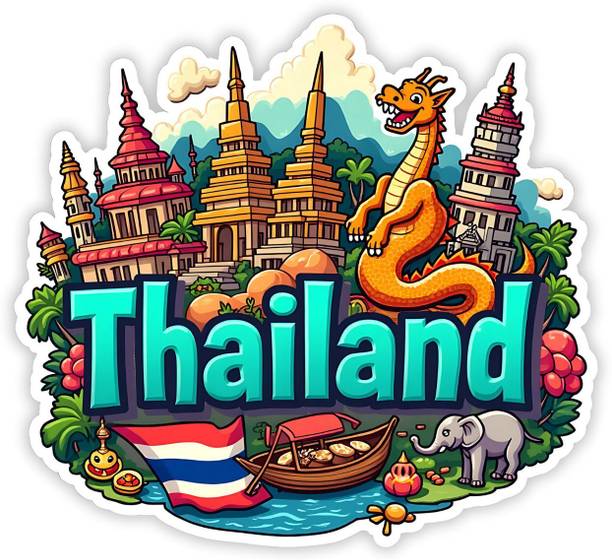 Polibox Thailand Wooden Fridge Magnet For Home & Kitchen Decor Fridge Magnet Pack of 1